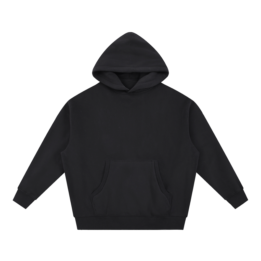 IN DUE TIME boxy fit fleece hoodie